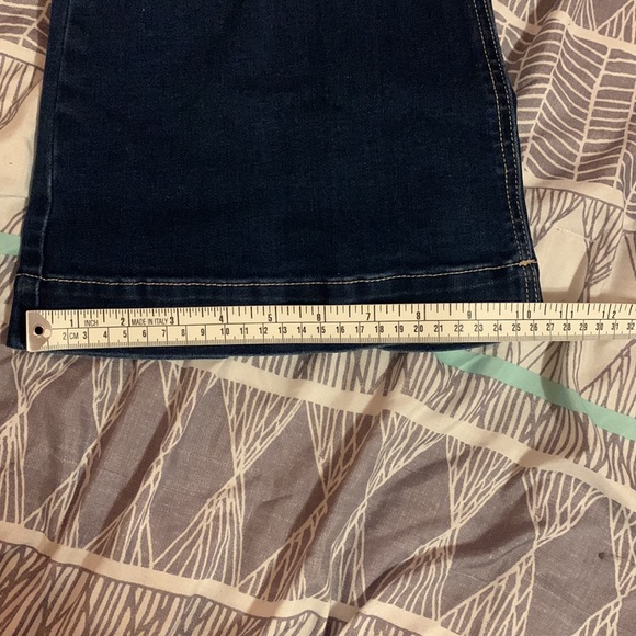 Kancan Side zip Dark Wash Flare Jeans, 9/28 - Picture 7 of 8